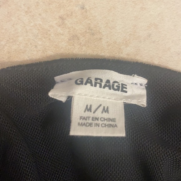 Garage, Black velvet Tank top, size medium - Picture 3 of 4